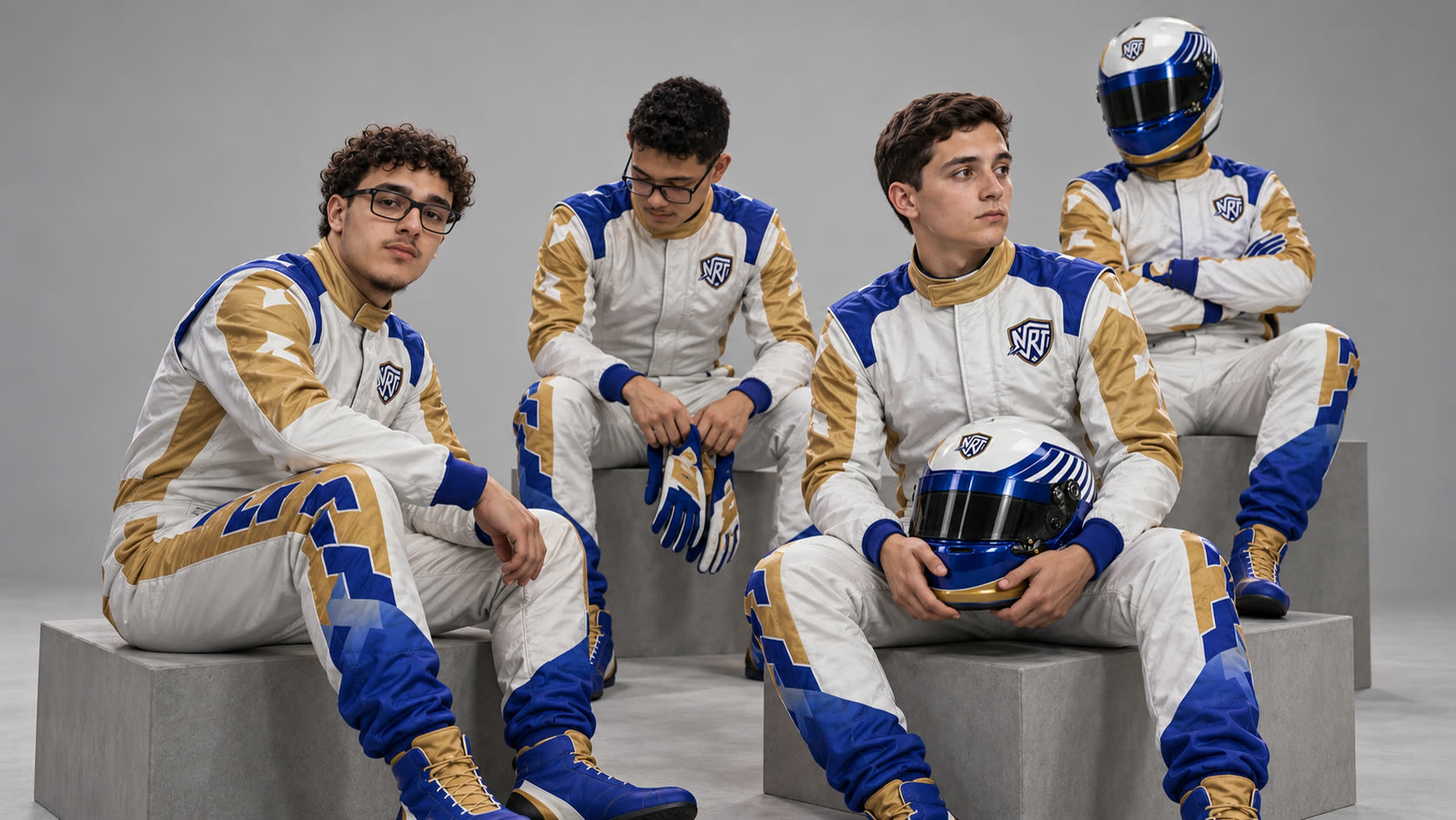 Os quatro pilotos da NRT